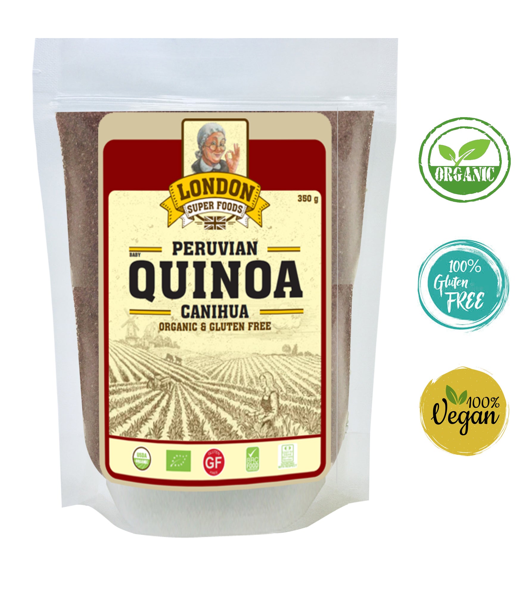 LONDON SUPER FOODS Peruvian Organic Baby Quinoa Canihua, 350g
