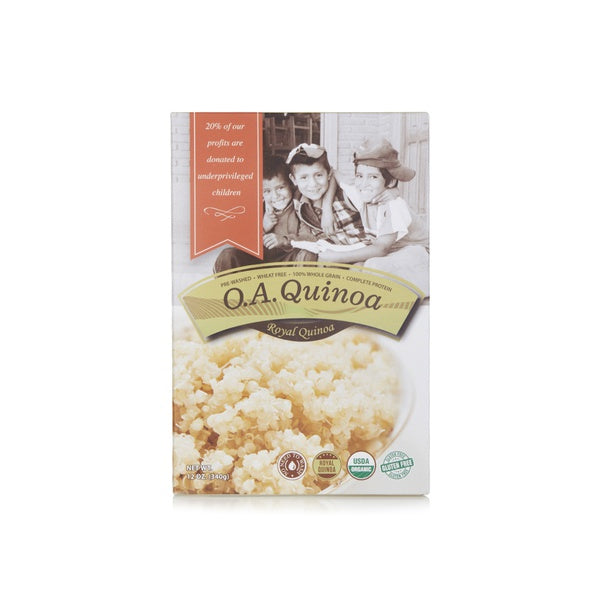 O.A. FOODS Organic Premium White Quinoa, 340g, Gluten Free
