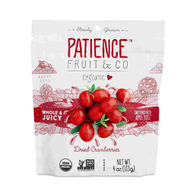 PATIENCE Organic Whole Dried Cranberry with Apple Juice, 113g