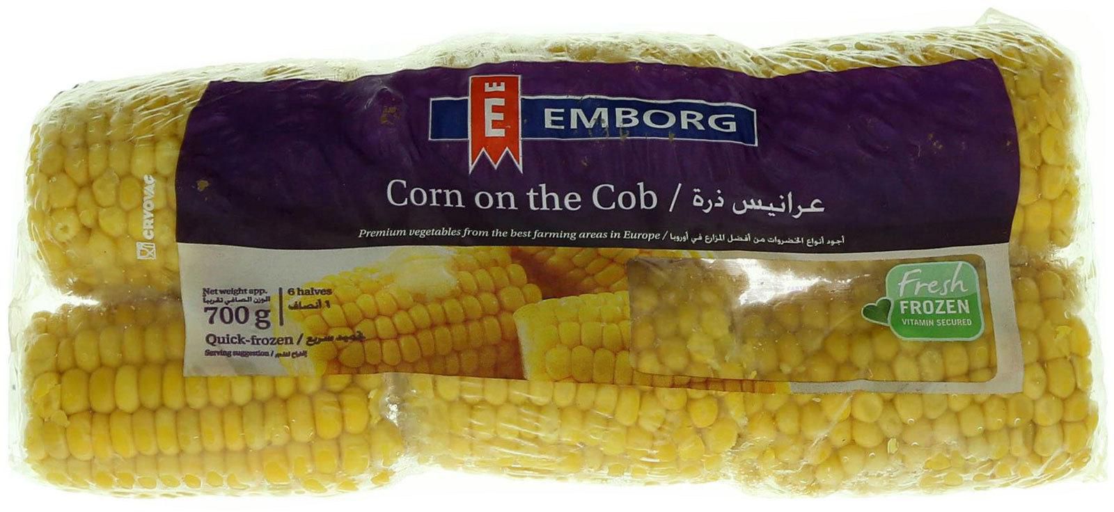 EMBORG Corn On The Cob, 700g