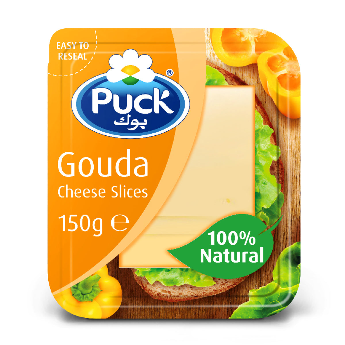 PUCK Gouda Cheese Slices, 150g