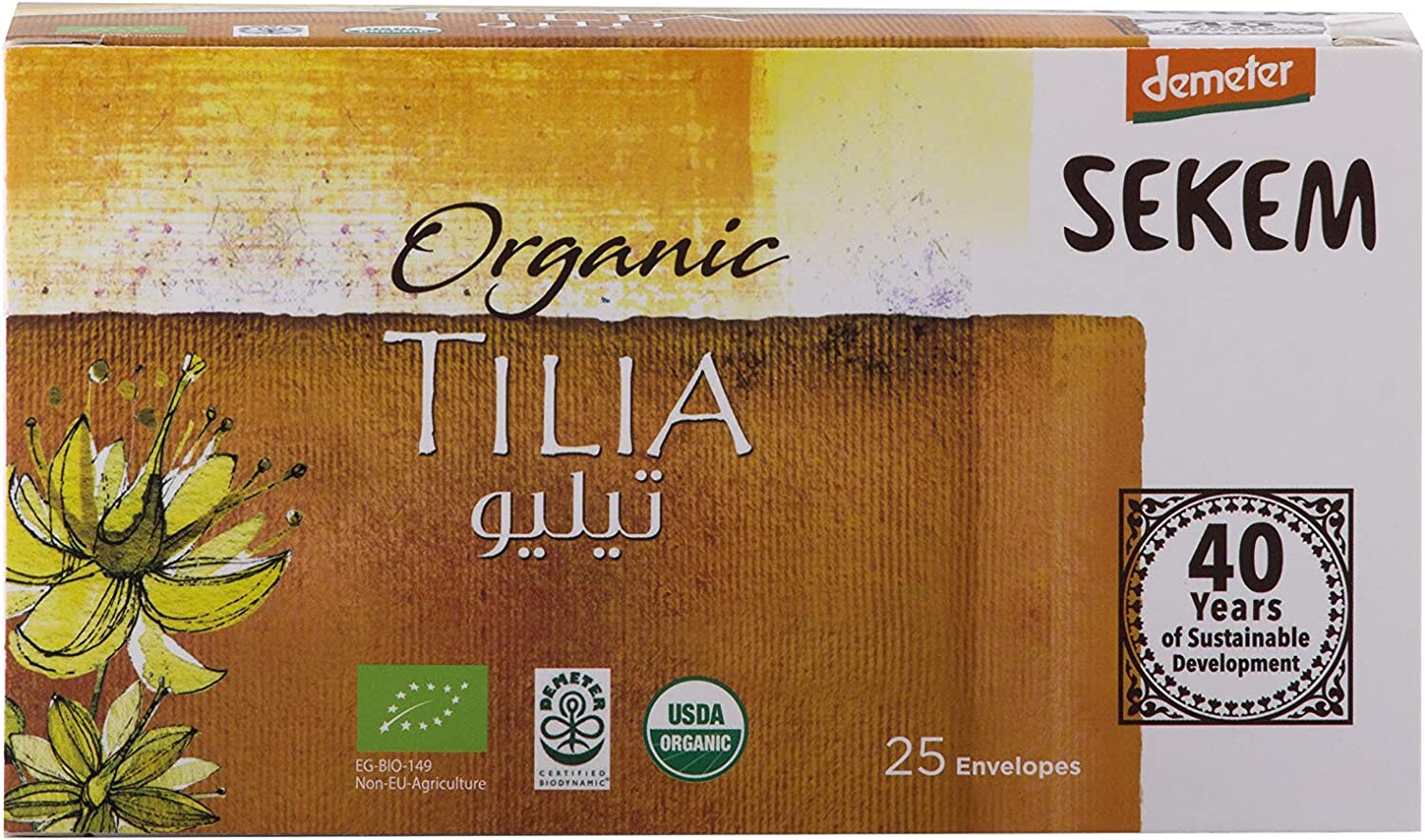 SEKEM Organic Tilia 25 Teabags, 37.50g