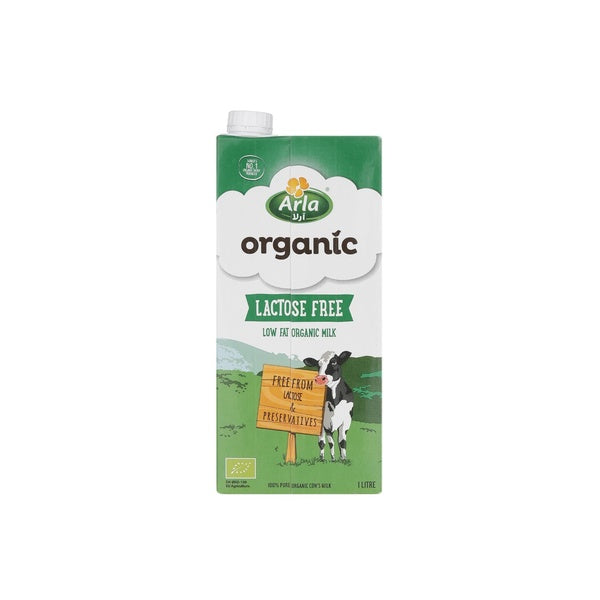 ARLA Organic Lactose Free Low Fat Milk, 1Ltr