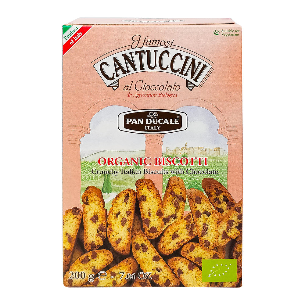 PAN DUCALE Organic Biscotti with Chocolates, 200g