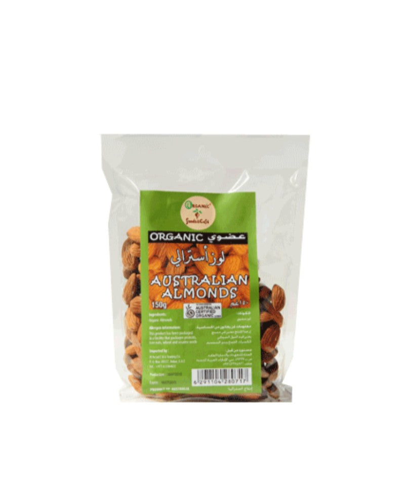ORGANIC LARDER Australian Almonds, 150g - Organic, Natural