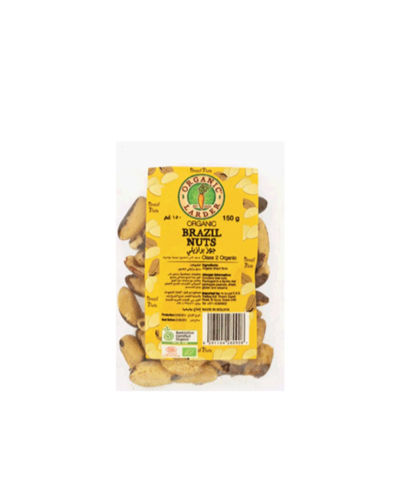 ORGANIC LARDER Brazil Nuts, 150g - Organic, Natural