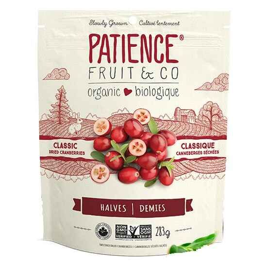 PATIENCE Organic Dried Cranberry Original, 283g - Organic, Vegan, Gluten Free, Non GMO