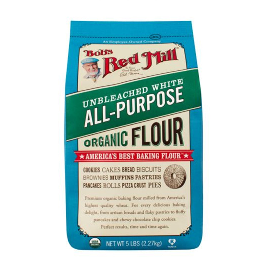 BOB’S RED MILL Unbleached White All-Purpose Organic Flour, 2.27Kg