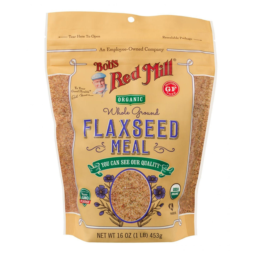 BOB'S RED MILL Organic Whole Ground Flaxseed Meal, 453g, Gluten Free