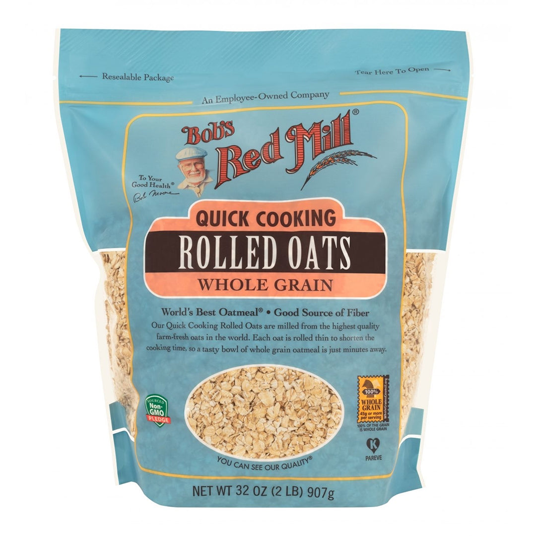BOB'S RED MILL Quick Cooking Rolled Oats Whole Grain, 907g