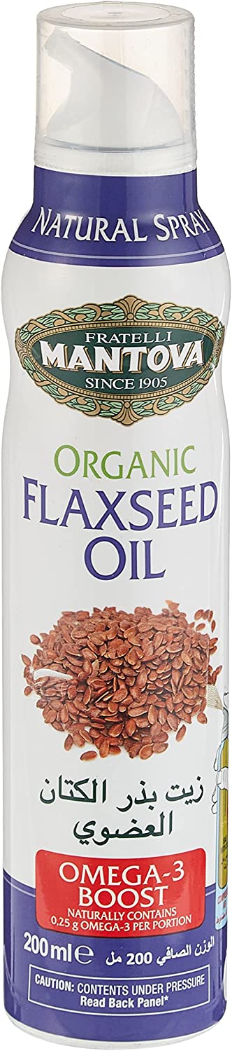 MANTOVA Organic Flaxseed Oil Spray, 200ml