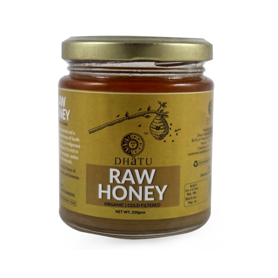 DHATU Organic Raw Honey, 250ml