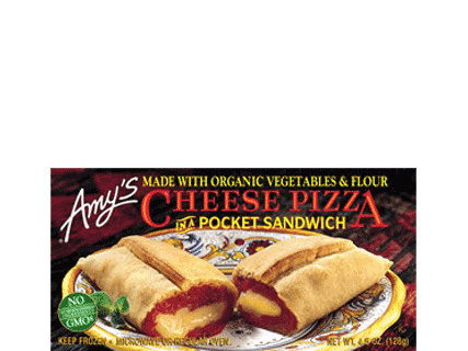 AMY'S Cheese Pizza In A Pocket Sandwich, 128gm