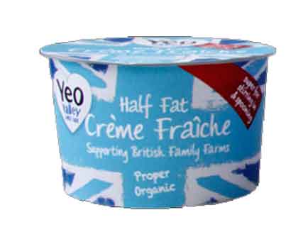 YEO VALLEY Half Fat Creme Fraiche, 200g