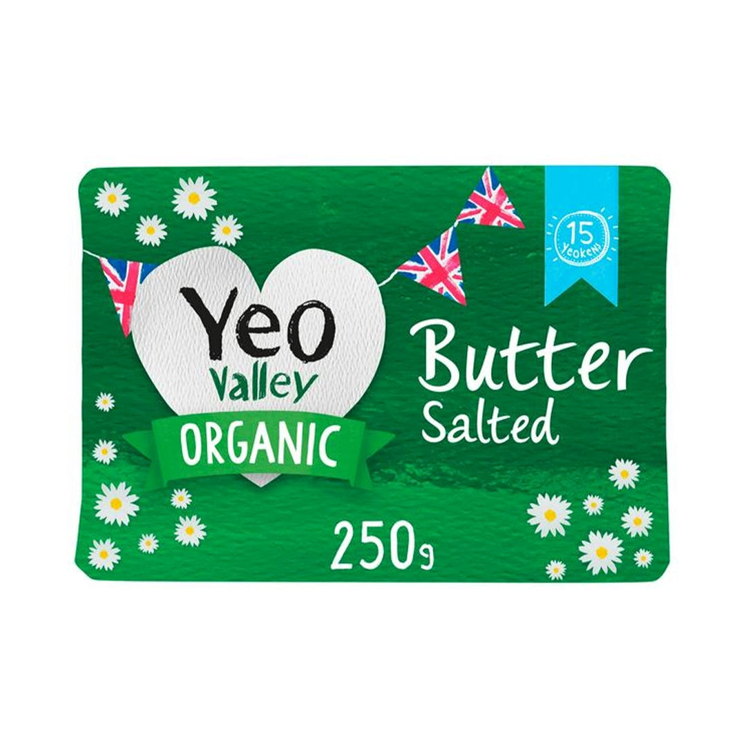 YEO VALLEY Organic Salted Butter, 250g