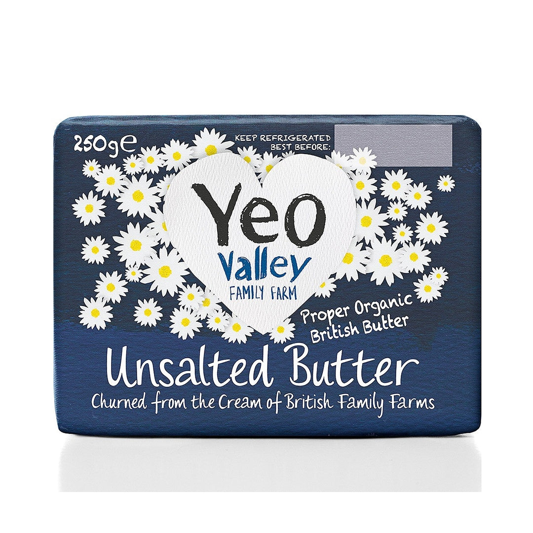 YEO VALLEY Organic Unsalted Butter, 250g