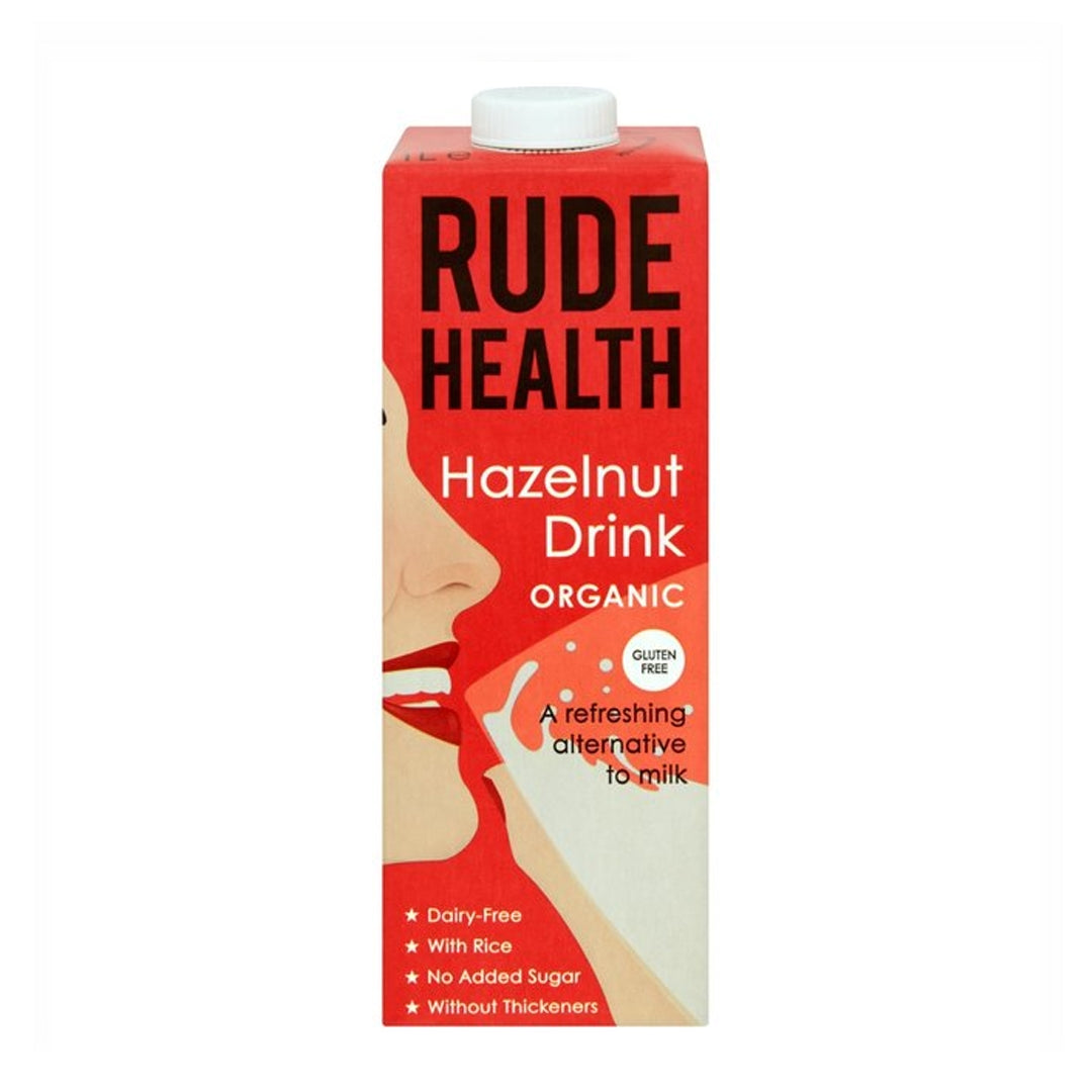 RUDE HEALTH Organic Hazelnut Milk, 1Ltr