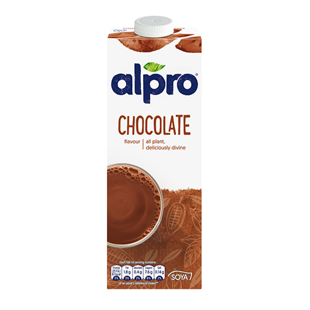 ALPRO Soya Chocolate Drink, 1Ltr - Pack Of 8