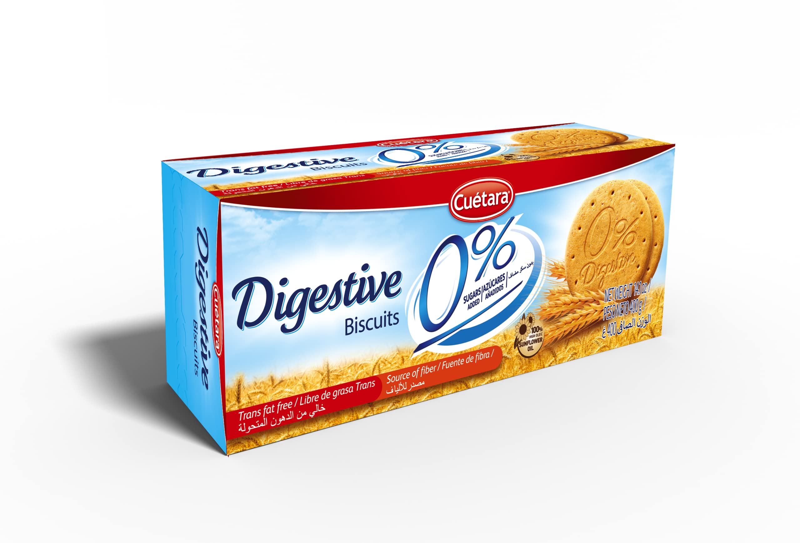 CUETARA Digesta Light Digestive 0% Sugar Added, 400g
