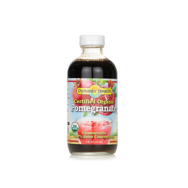 DYNAMIC HEALTH Organic Pomegranate Unsweetened Juice Concentrate, 237ml - Organic, Vegan, Gluten Free