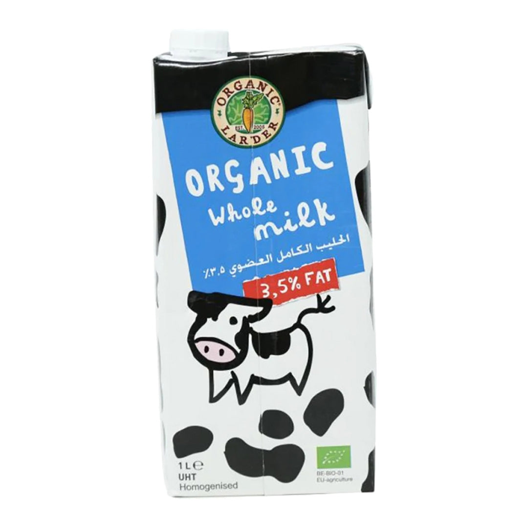 ORGANIC LARDER Whole Milk With 3.5% Fat, 1Ltr - Organic, Natural