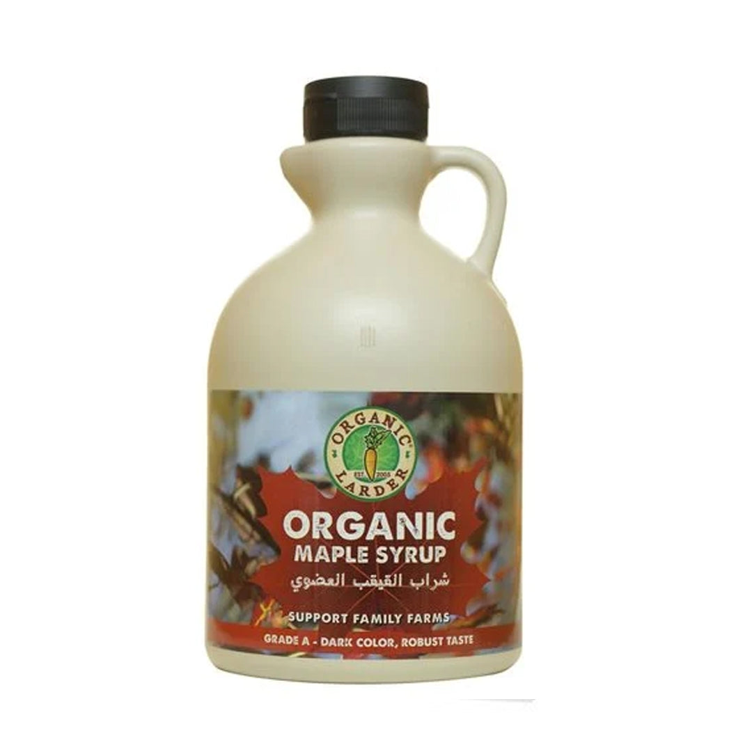 ORGANIC LARDER Maple Syrup, Grade A, Dark, 950ml