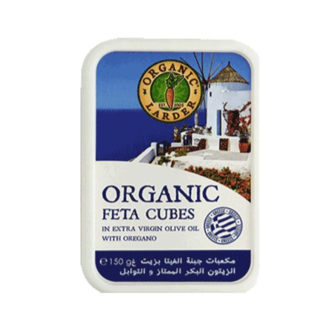 ORGANIC LARDER Feta Cubes, 150g - Organic, Natural