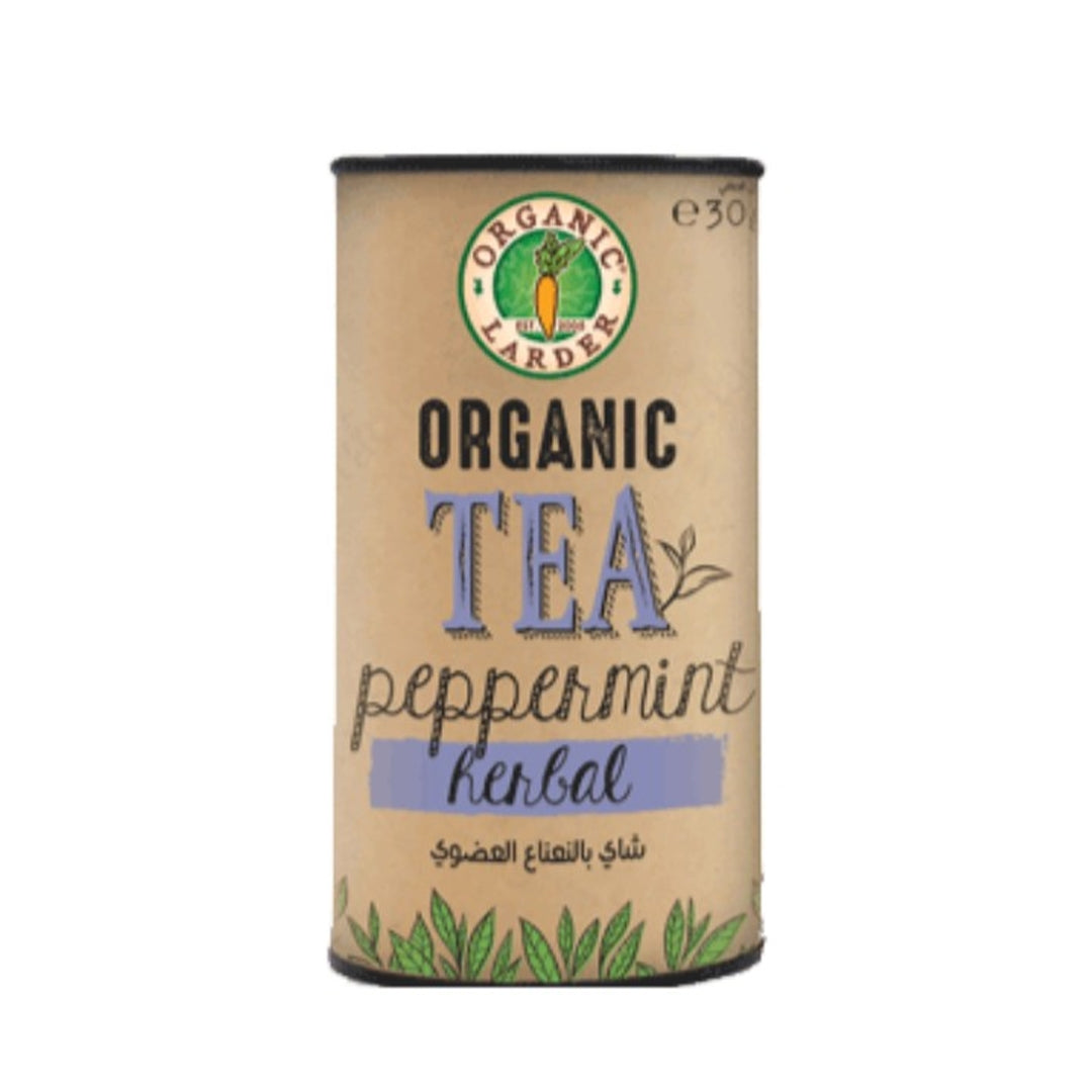 ORGANIC LARDER Organic Tea, Peppermint Herbal, 30g - Organic, Vegan, Natural