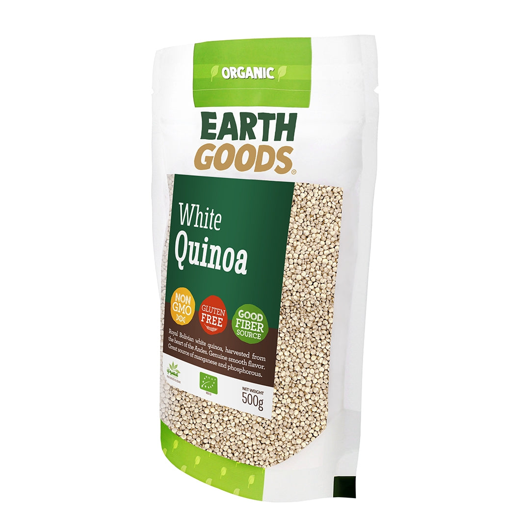 EARTH GOODS Organic White Quinoa, 500g