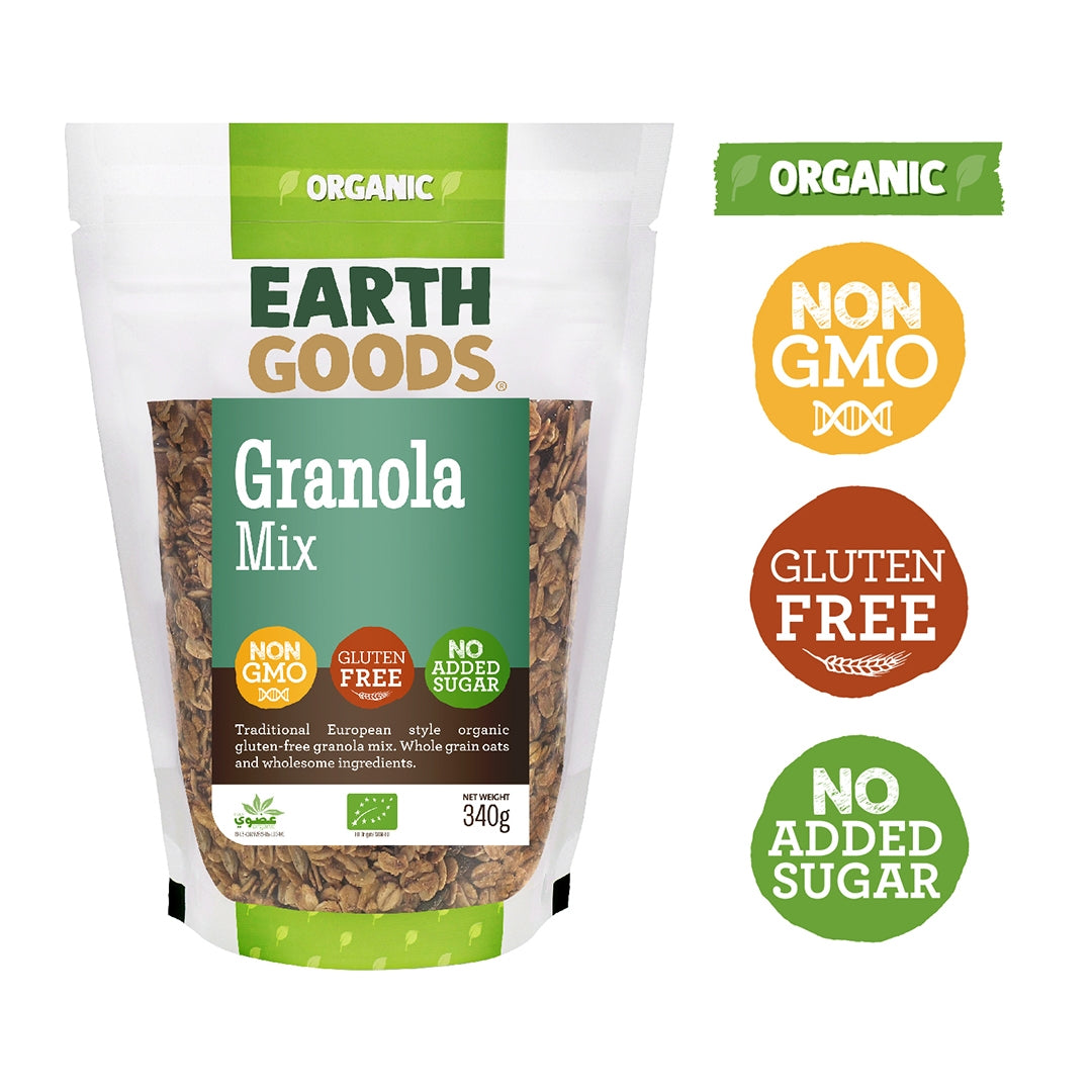 EARTH GOODS Organic Granola Mix, 340g