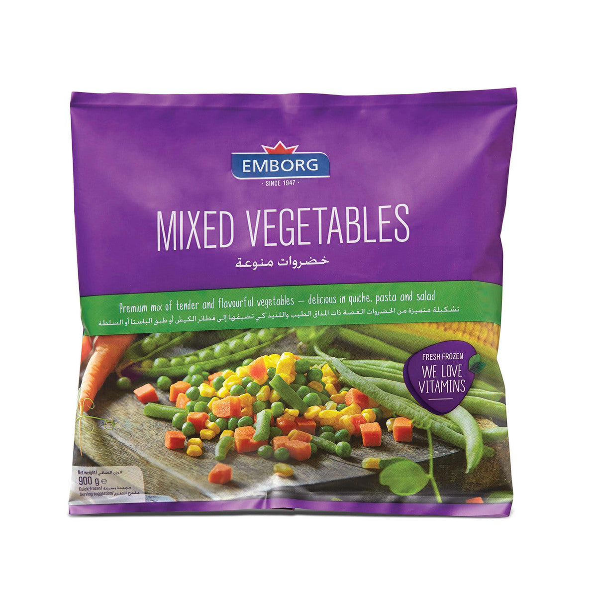 EMBORG Mixed Vegetables, 900g