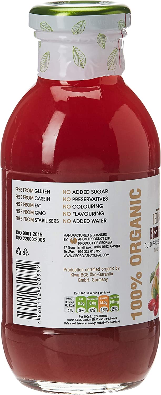 GEORGIA'S NATURAL Organic Essential Pink Juice, 300ml