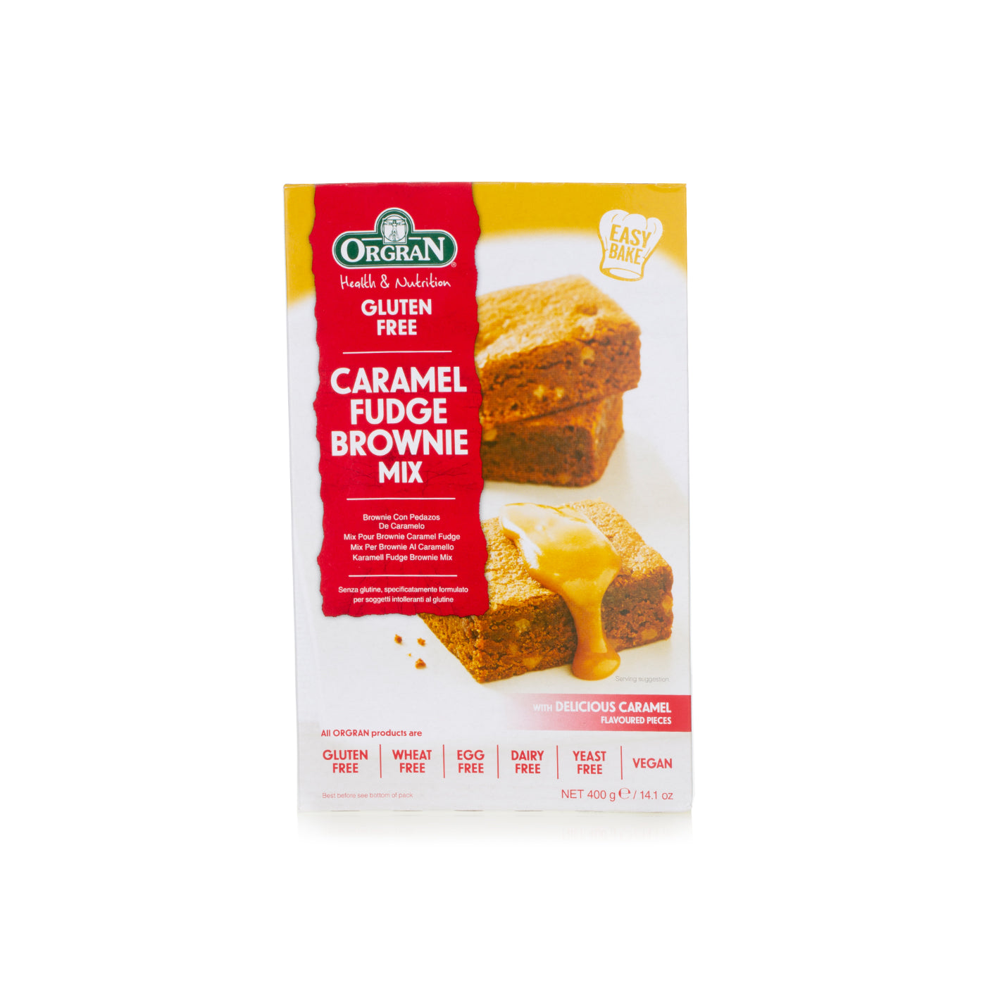 ORGRAN Organic Caramel Fudge Brownie Mix, 400g