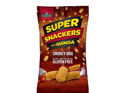 ORGRAN Super Snackers With Quinoa Smokey BBQ, 90gm