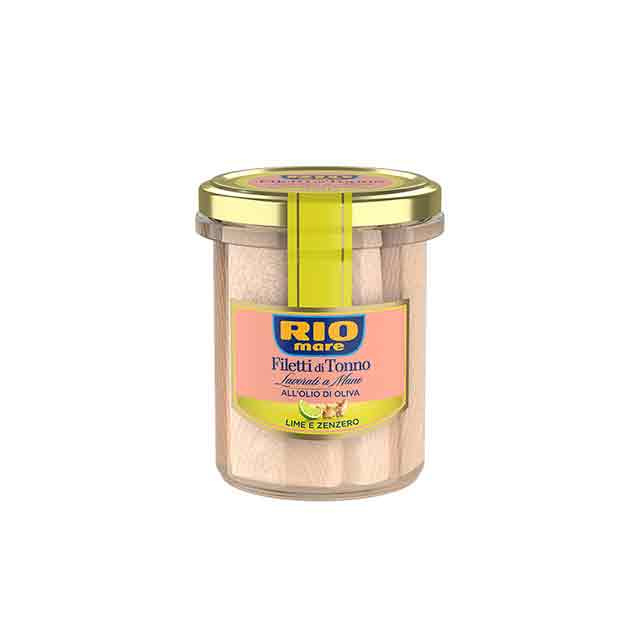 RIO MARE Tuna Fillets in Olive Oil with Lime & Ginger, 130g