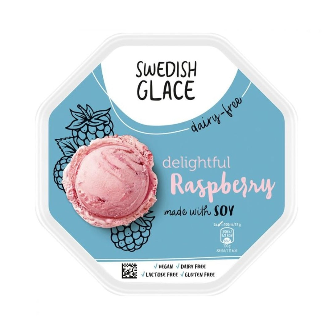 SWEDISH GLACE Delightful Raspberry Ice Cream, 750ml