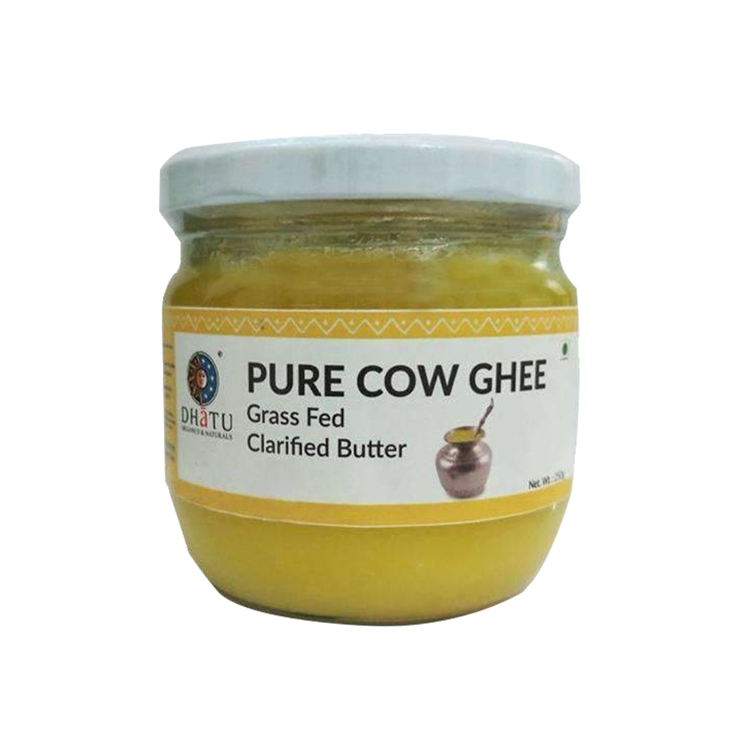 DHATU Pure Cow Ghee Grass Fed Clarified Butter, 250g