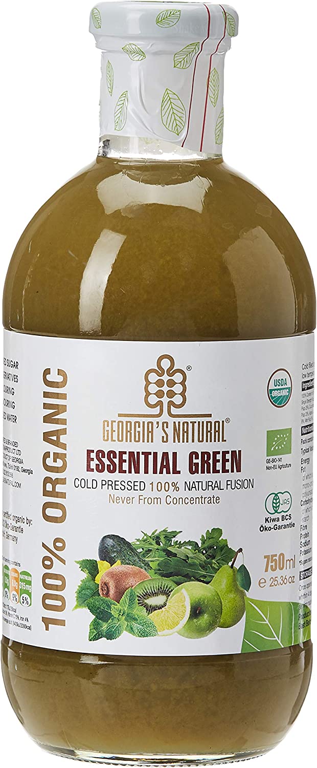 GEORGIA'S NATURAL Organic Essential Green Juice, 750ml