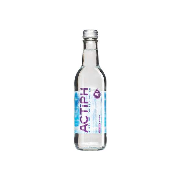 ACTIPH WATER, Alkaline Ionised Water, 330ml - Glass Bottle