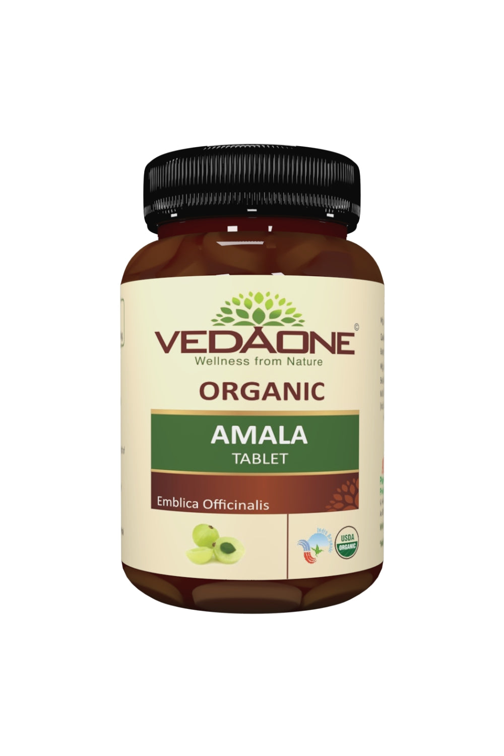 VEDAONE Organic Amla Caplets, 60 Tablets