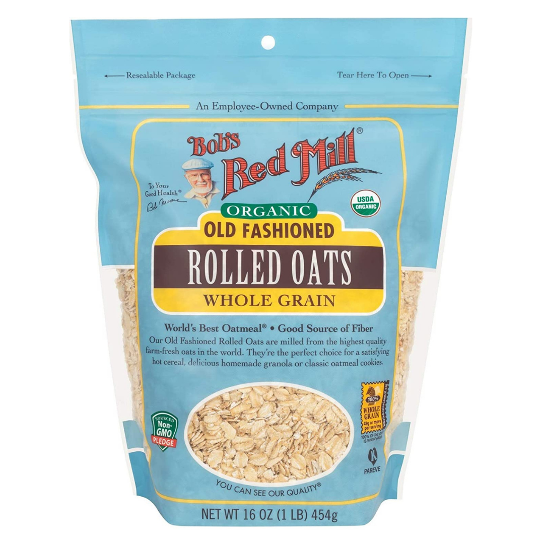 BOB'S RED MILL Organic Whole Fashioned Rolled Oats Whole Grain, 454g