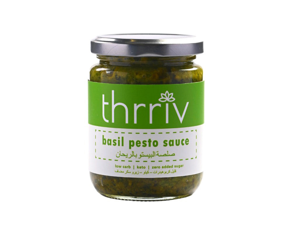 THRRIV Keto Basil Pesto Sauce, 200g - Ketogenic
