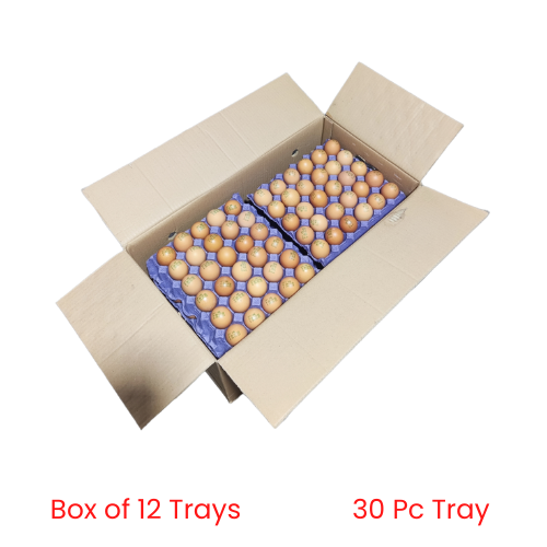 Organic Local Free Range Eggs 30Pc Tray - Box of 12 Trays