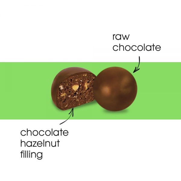 FREAKIN' HEALTHY Choco Hazelnut Protein Balls Dispenser, 600g - Pack of 10