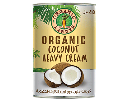 ORGANIC LARDER Coconut Heavy Cream, 400ml - Organic, Vegan, Natural