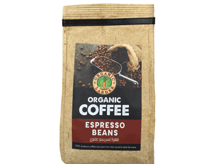 ORGANIC LARDER Coffee Espresso Beans, 250g