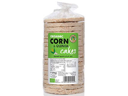 ORGANIC LARDER Corn & Quinoa Cakes, 120g - Organic