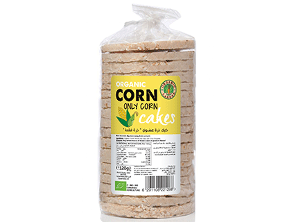 ORGANIC LARDER Corn Only Corn Cakes, 120g - Organic
