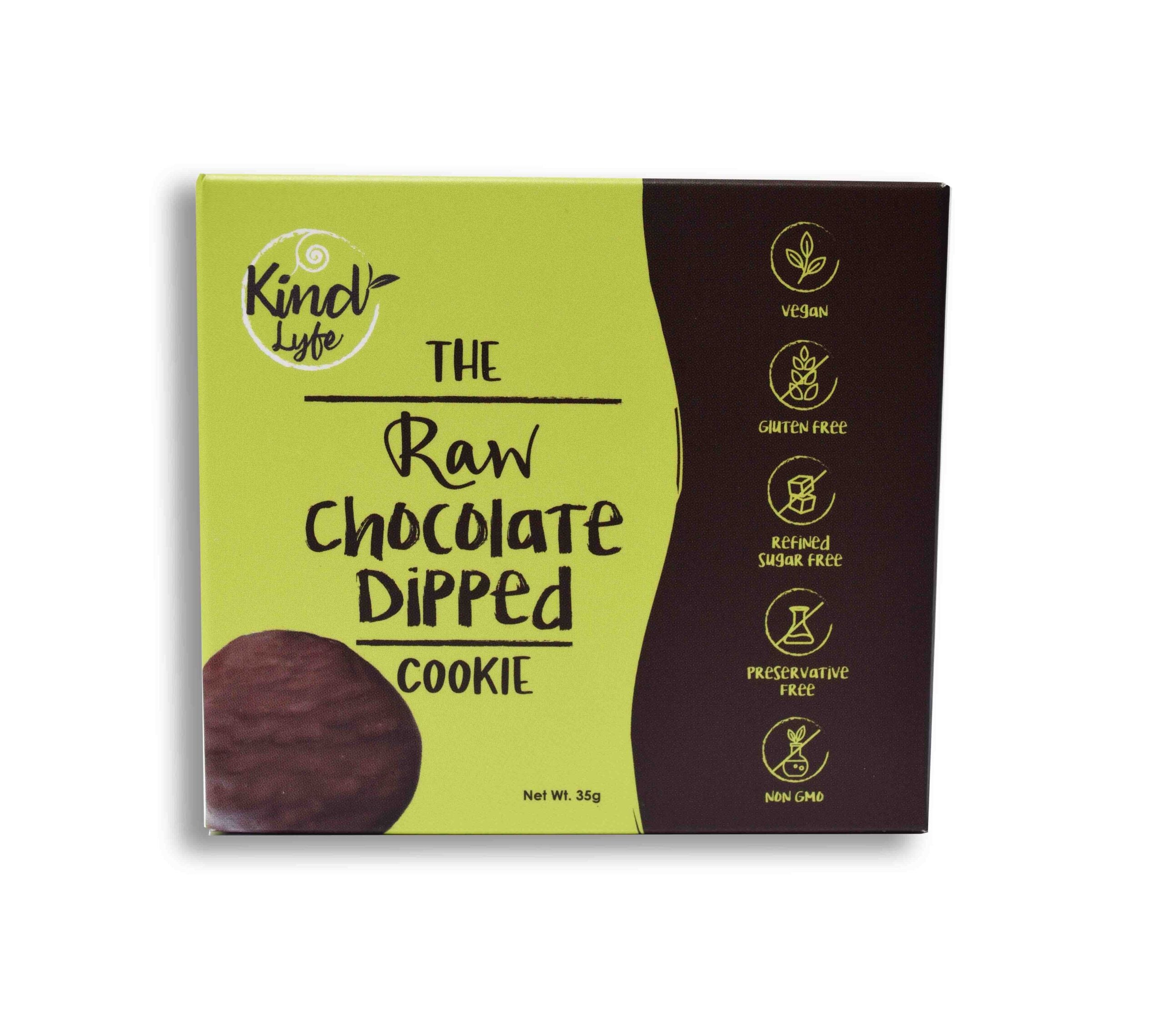 KIND LYFE The Raw Chocolate Dipped Cookie, 35g