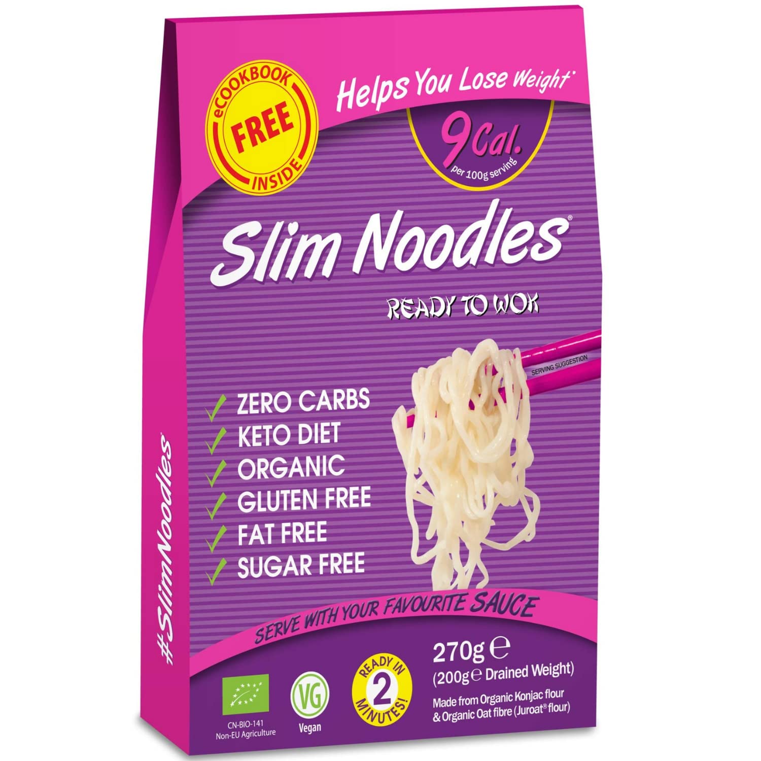 EAT WATER Slim Noodles, 270g